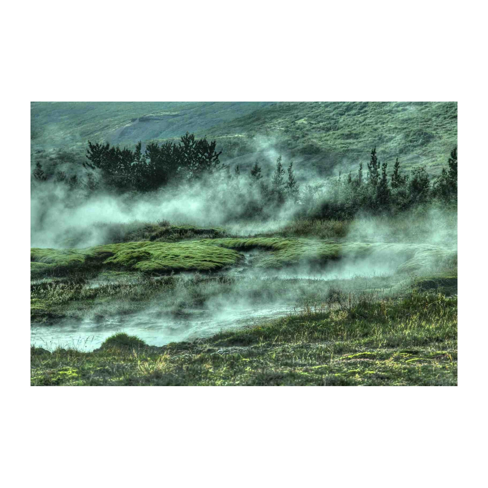 Mystical Geothermal Landscape Wall Art
