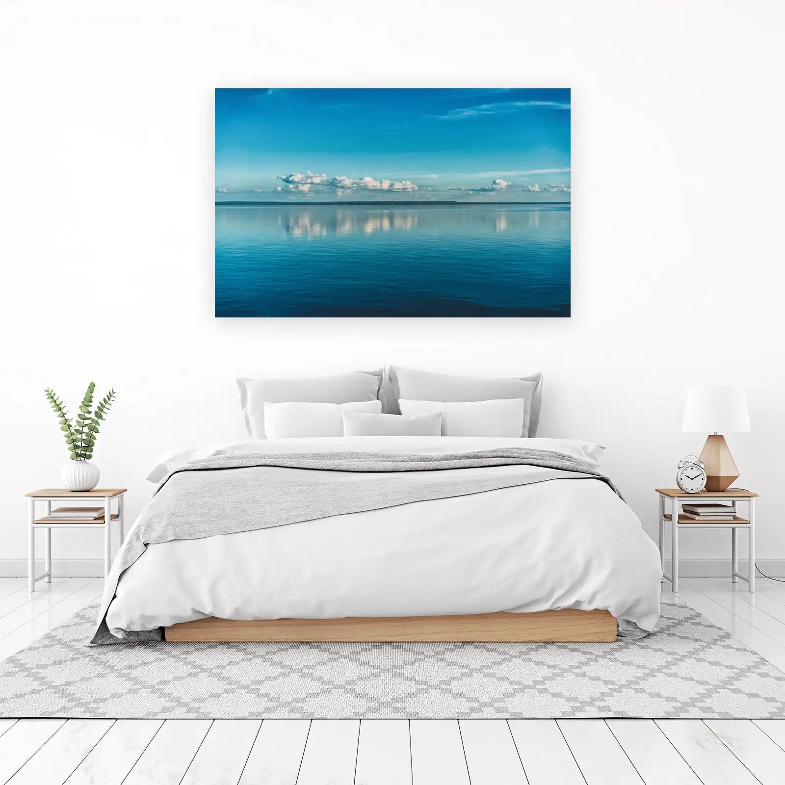Serene Lake Horizon Wall Art