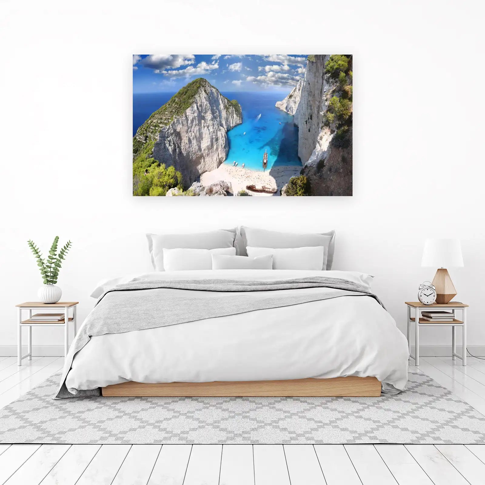 Navagio Beach Azure Escape Wall Art
