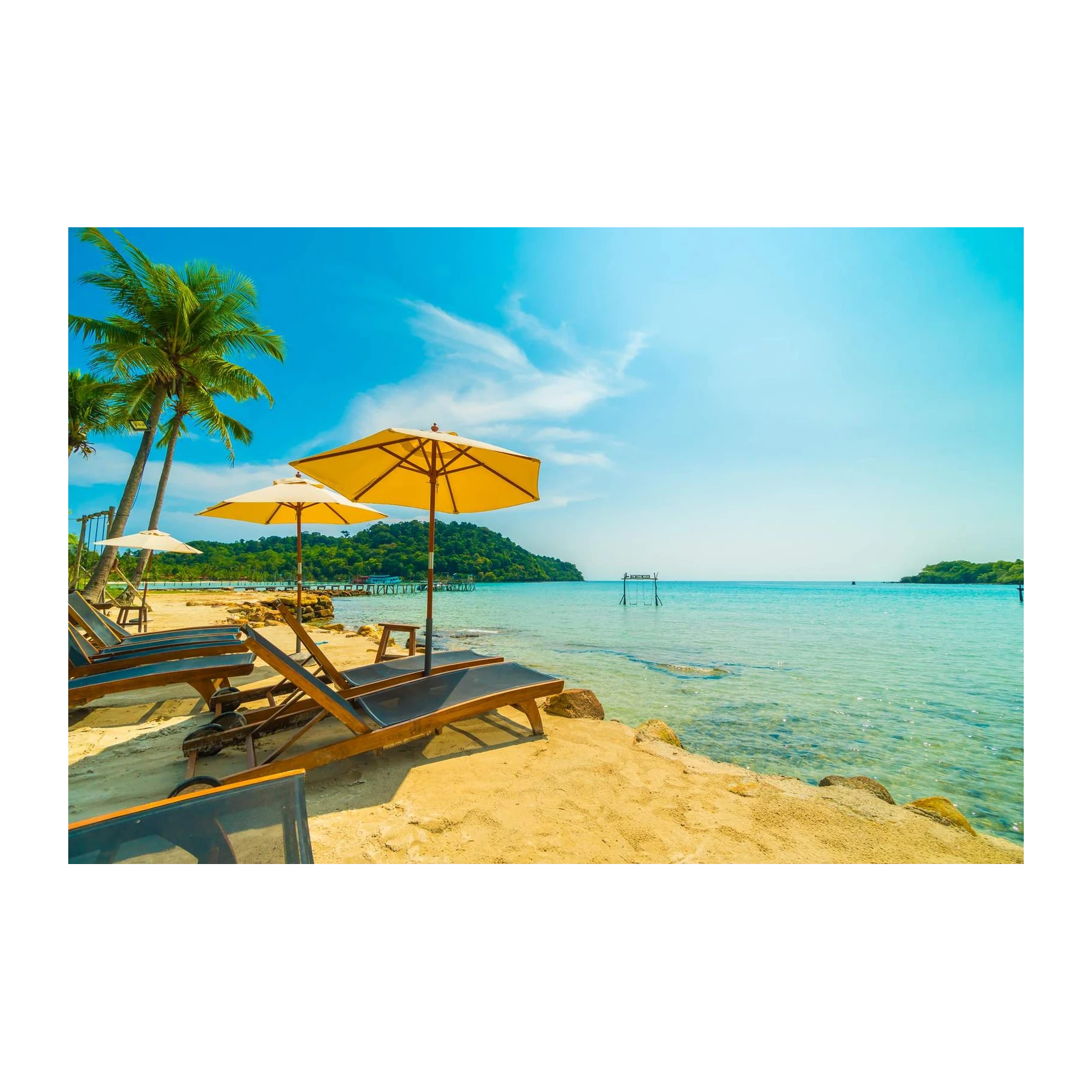 Tropical Beach Oasis Wall Art