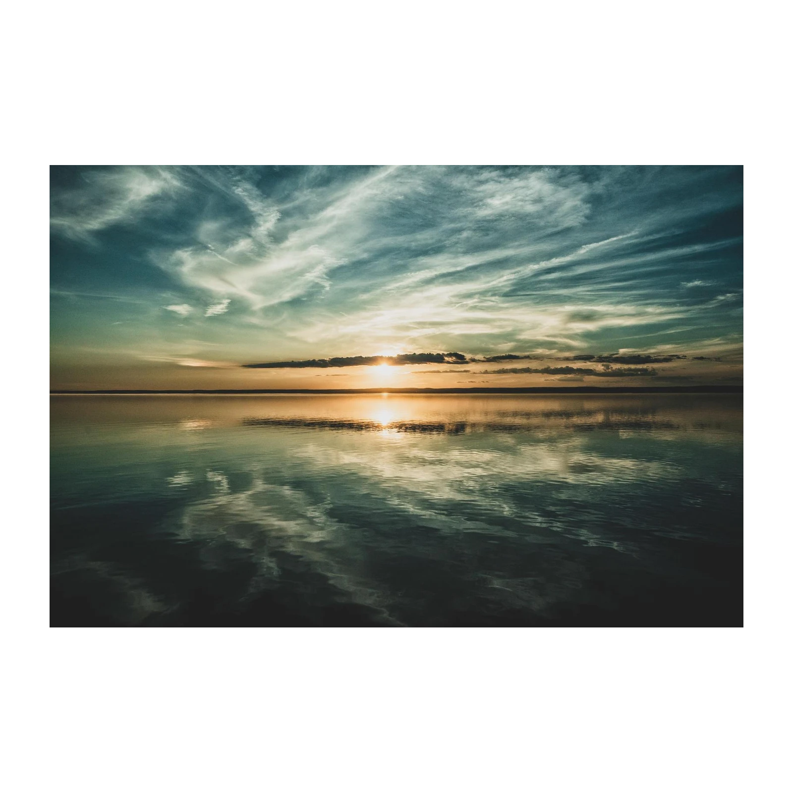 Serene Sunset Over Water Wall Art