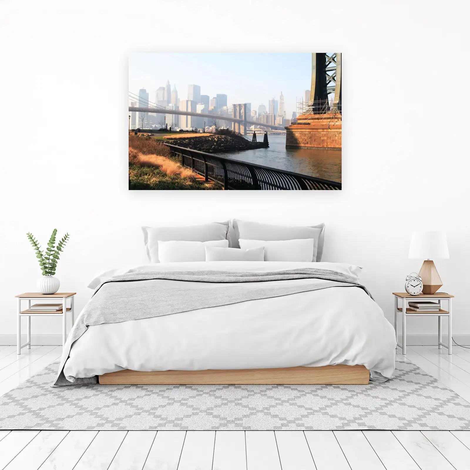 NYC Brooklyn Bridge Skyline Wall Art