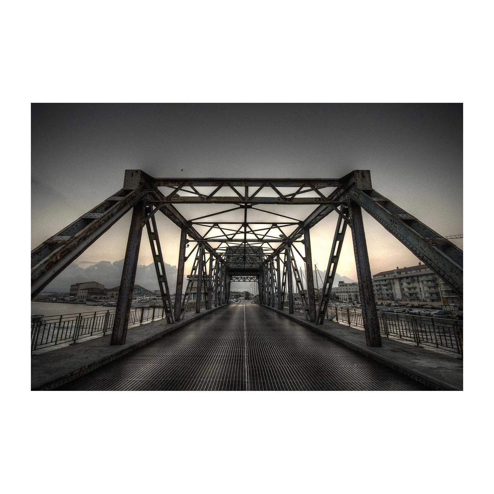 Industrial Bridge Panorama Wall Art