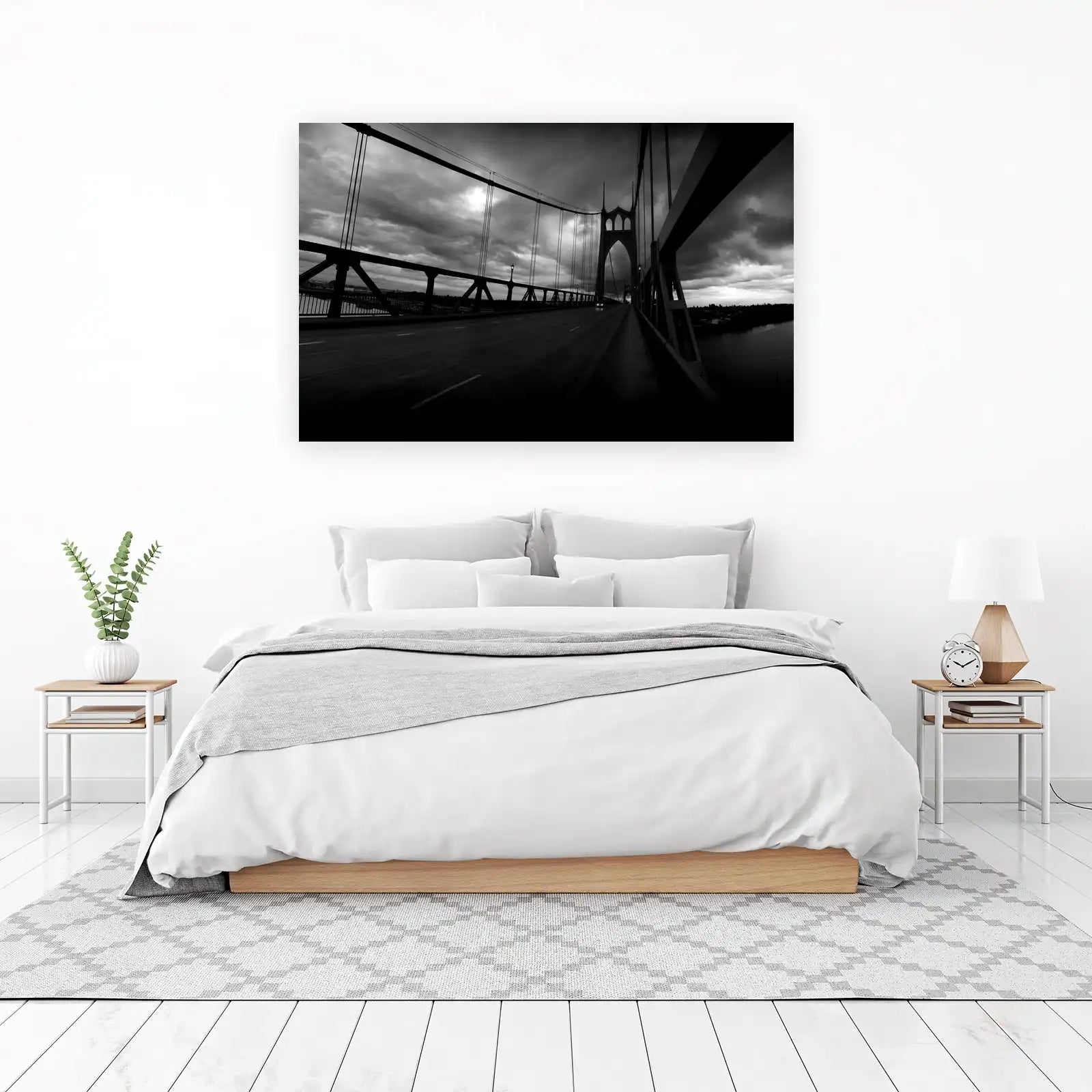 Dramatic Bridge Over Water Wall Art