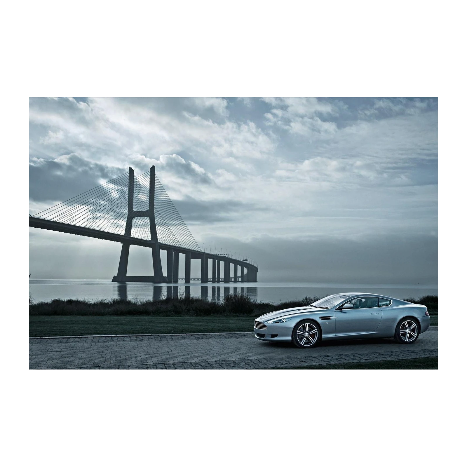 Luxury Sports Car & Bridge Wall Art