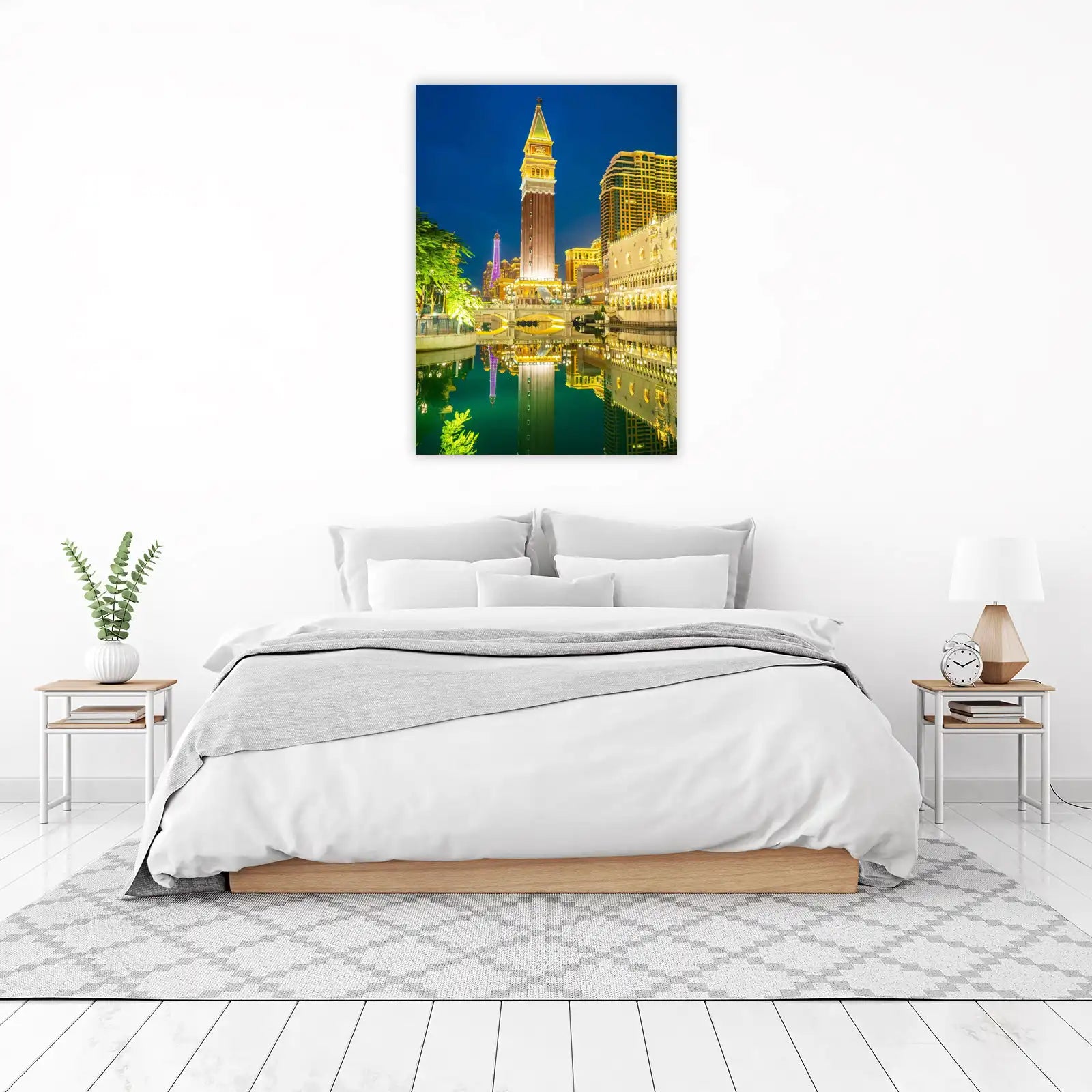 Venetian Night Cityscape Wall Art