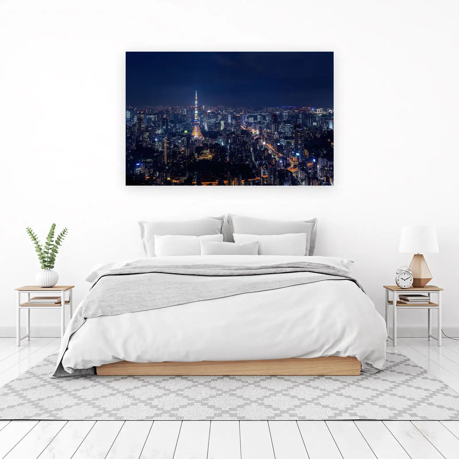 Tokyo Cityscape at Night Wall Art