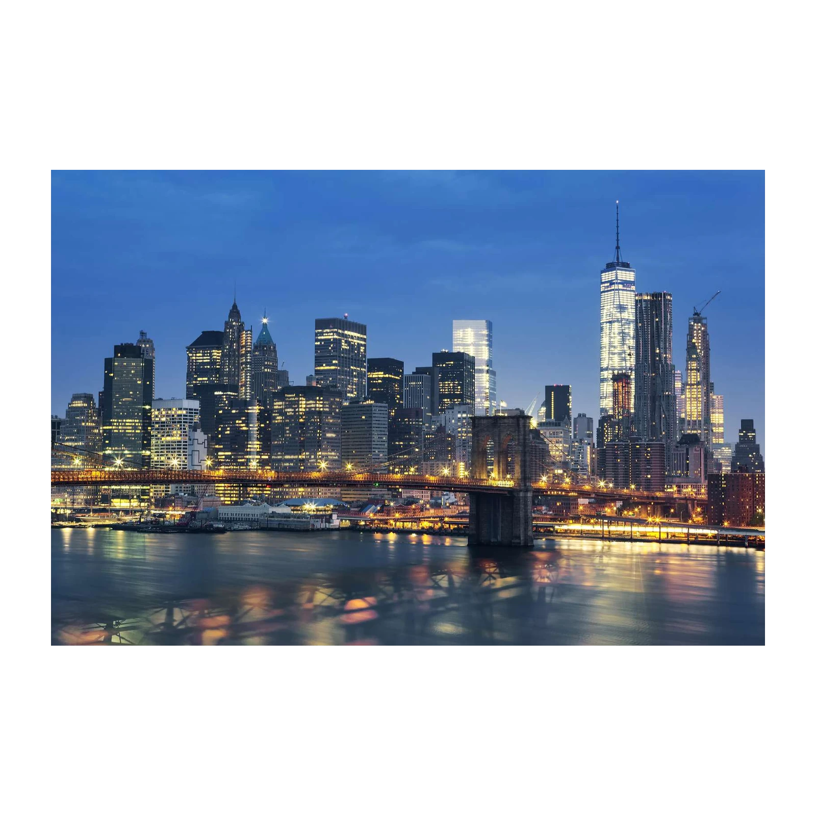 New York City Skyline Brooklyn Bridge Wall Art