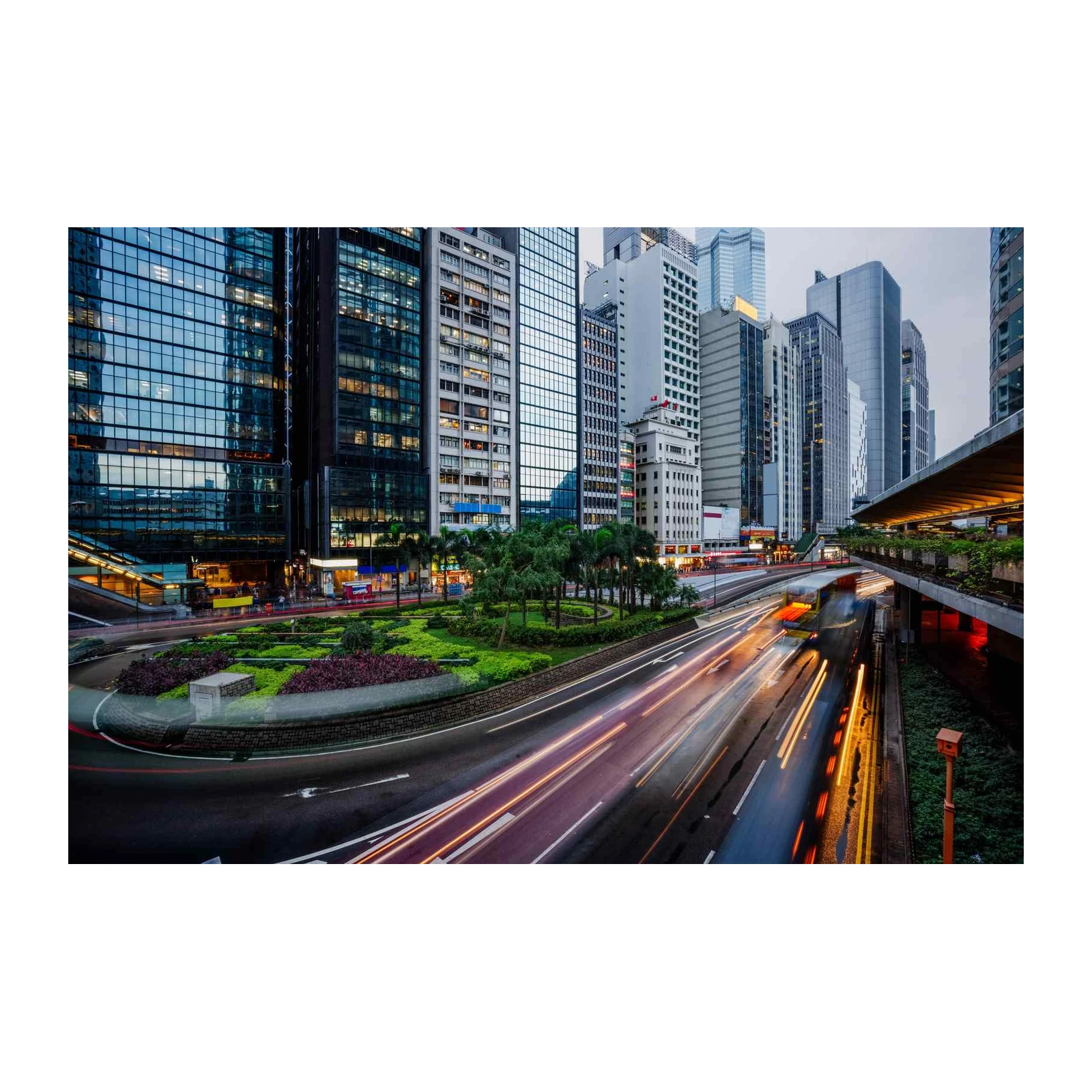 Modern Cityscape Blur Wall Art