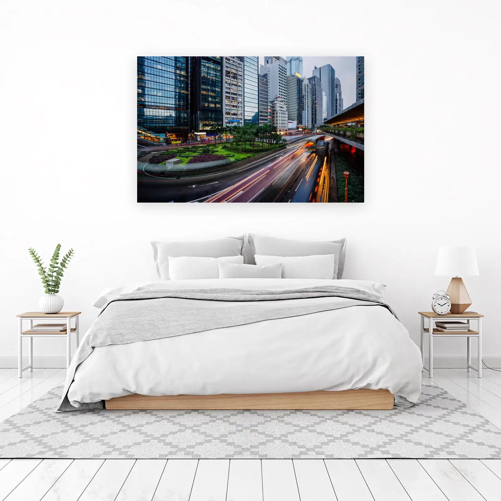 Modern Cityscape Blur Wall Art