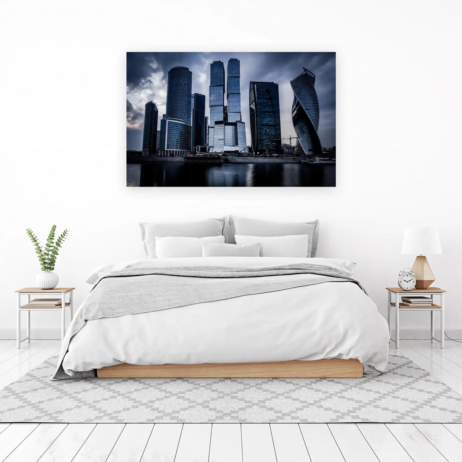 Modern Cityscape Skyline Wall Art