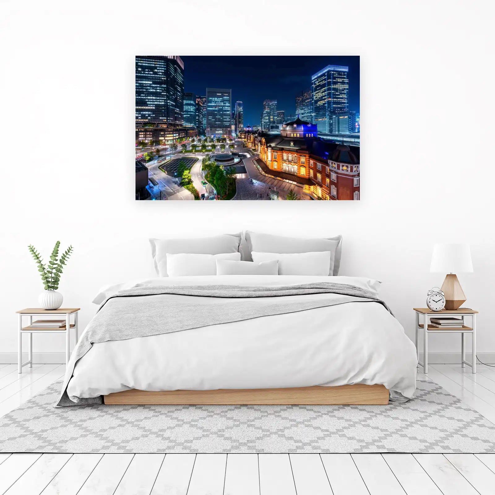 Tokyo Skyline at Night Wall Art