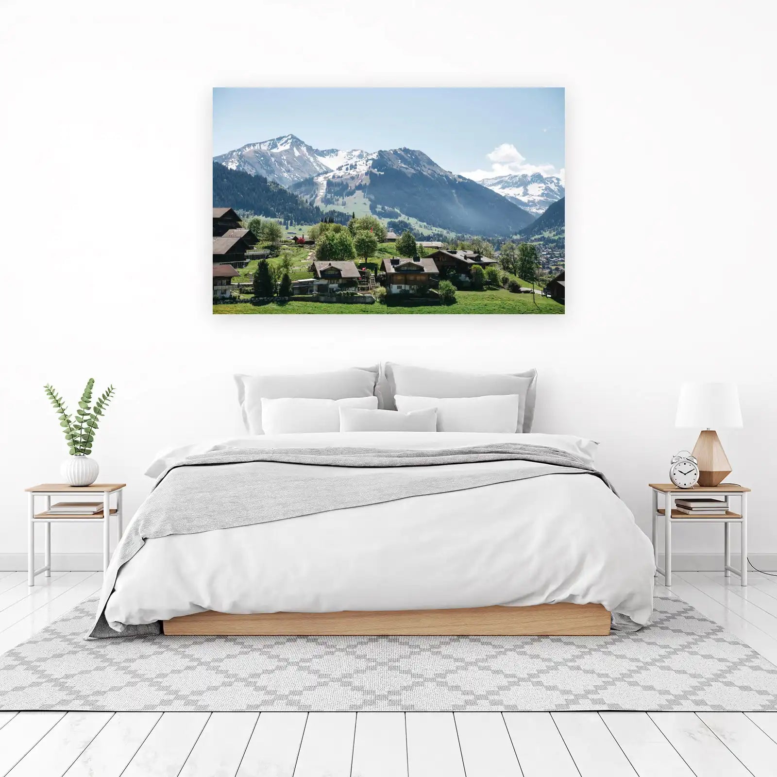 Alpine Village Serenity Landscape Wall Art