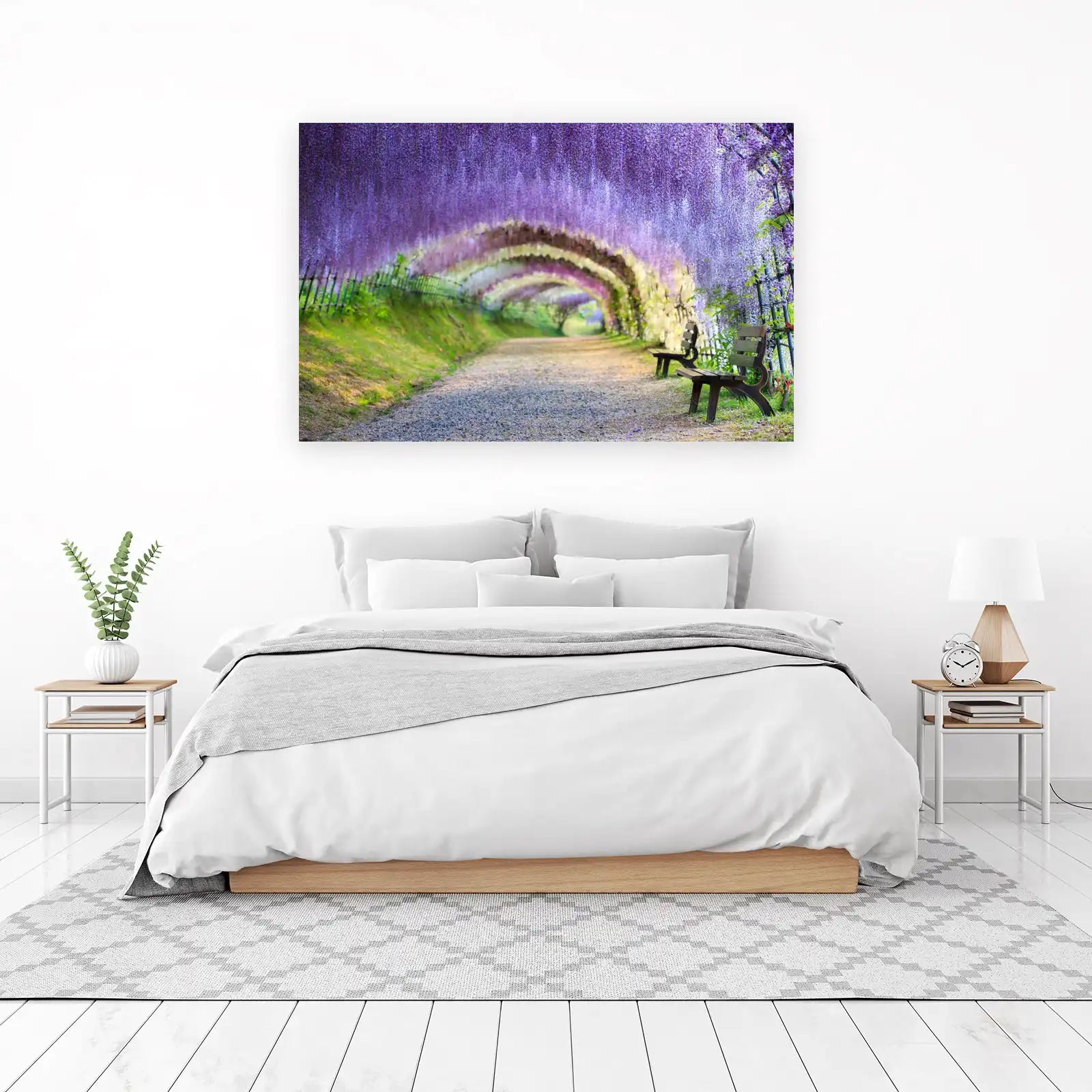 Enchanting Wisteria Tunnel Wall Art