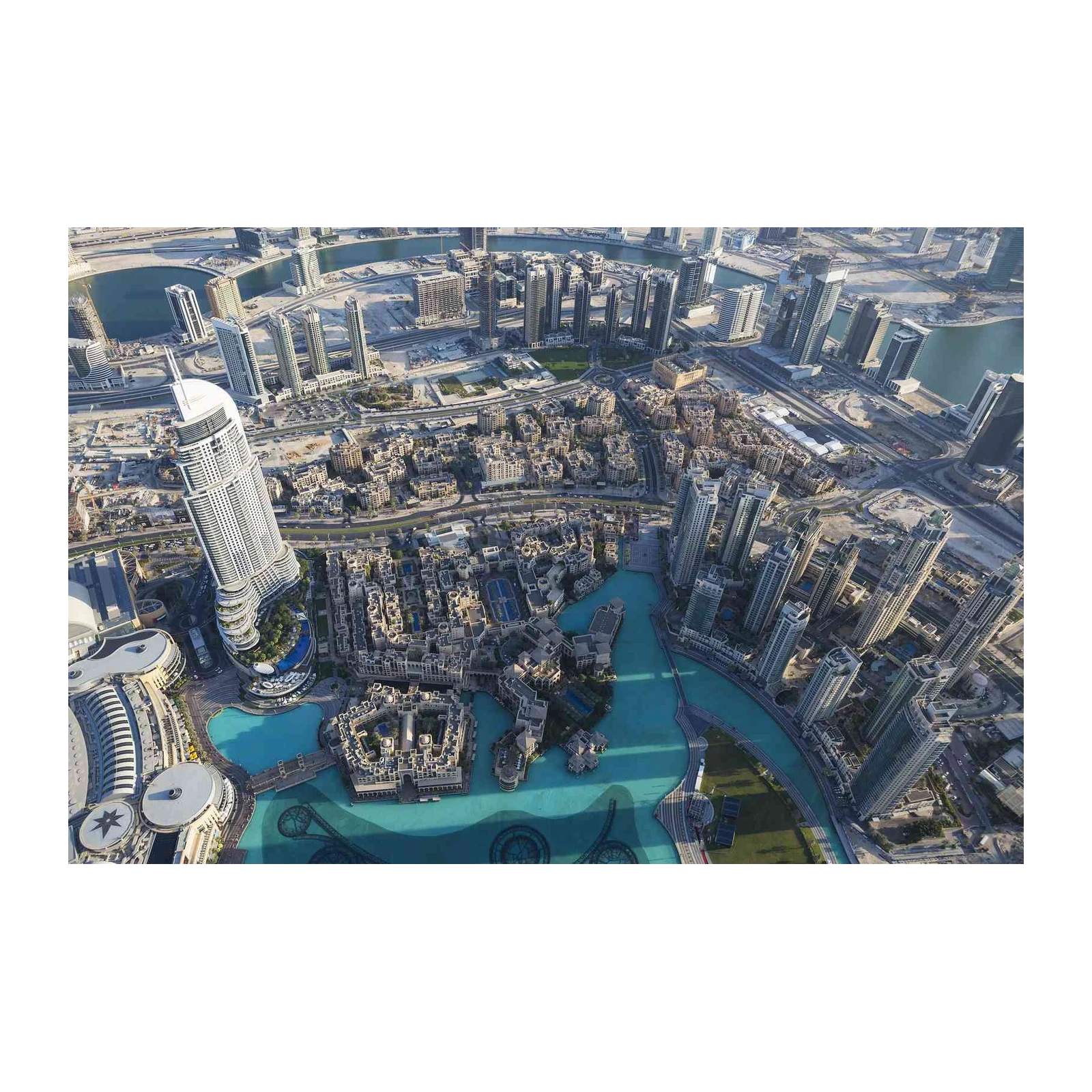 Dubai Skyline Aerial View Wall Art