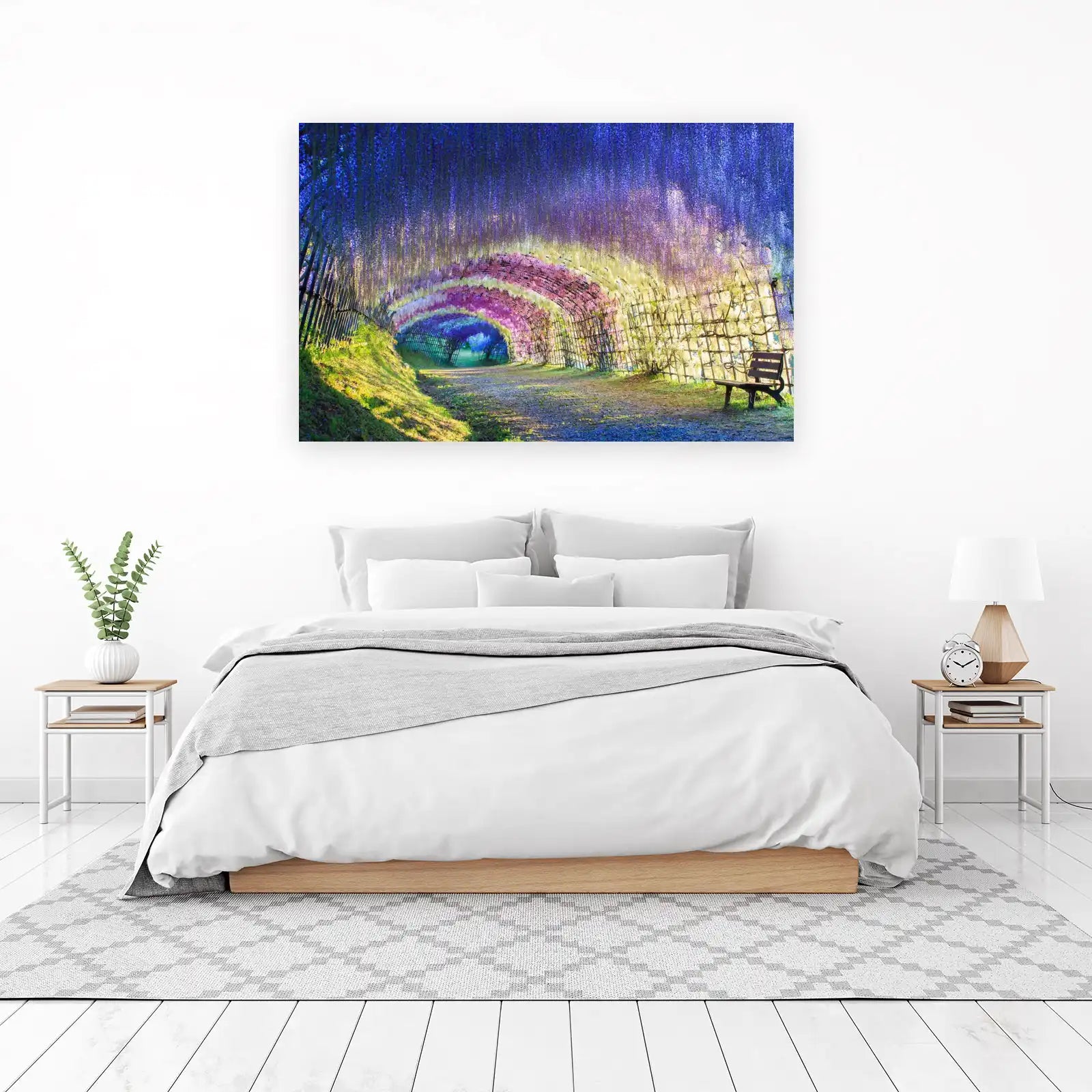Enchanting Wisteria Tunnel Wall Art