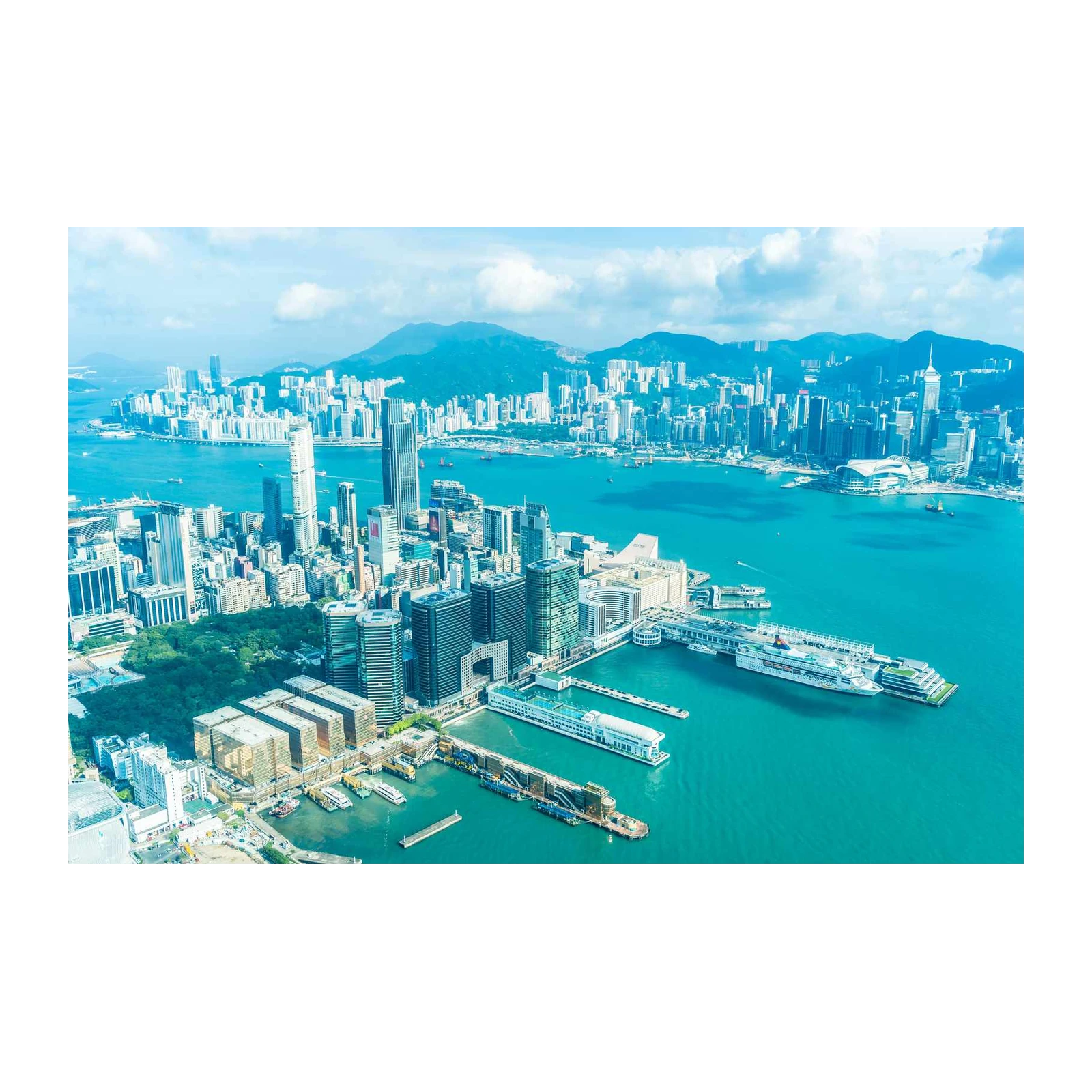 Hong Kong Skyline Harbor City Wall Art