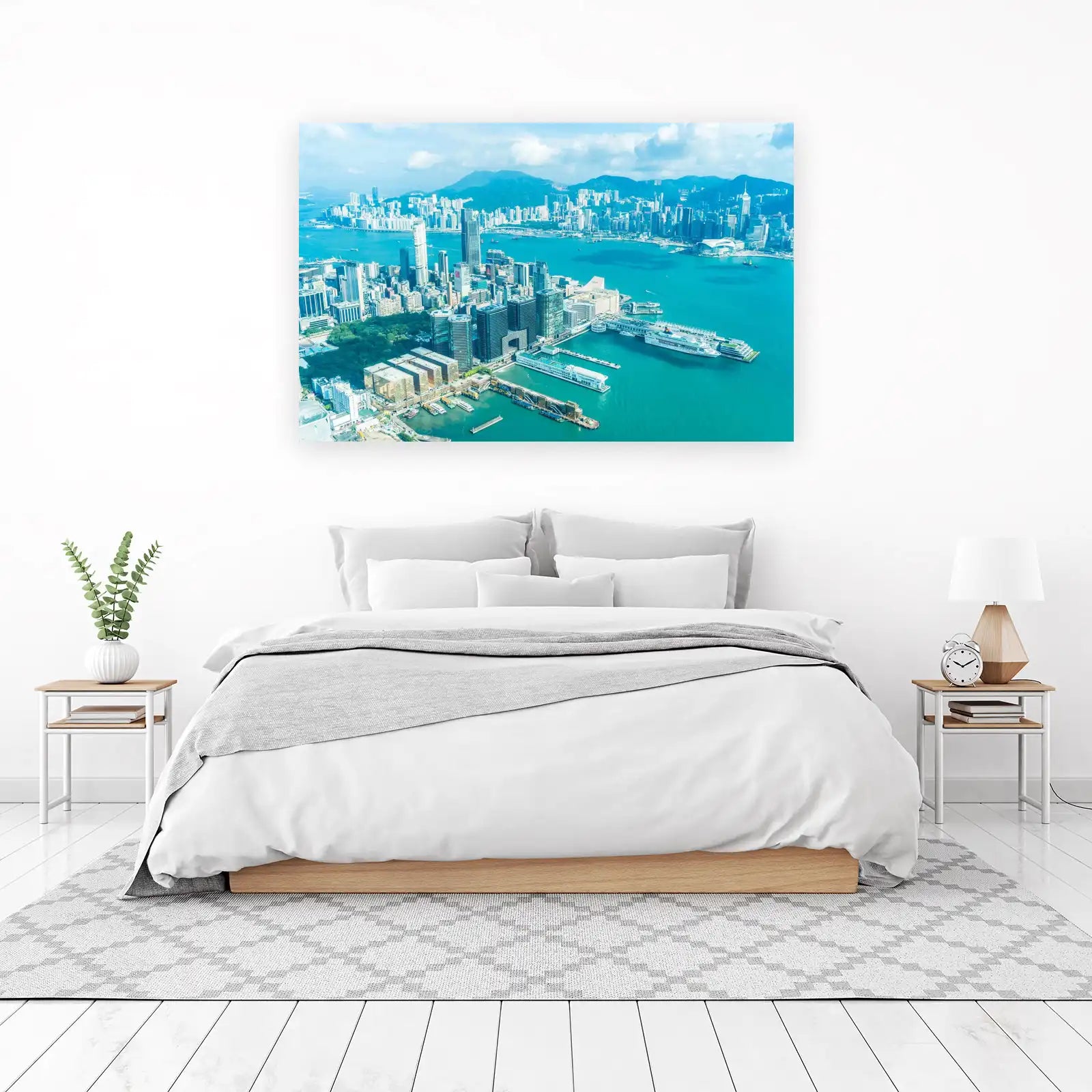 Hong Kong Skyline Harbor City Wall Art