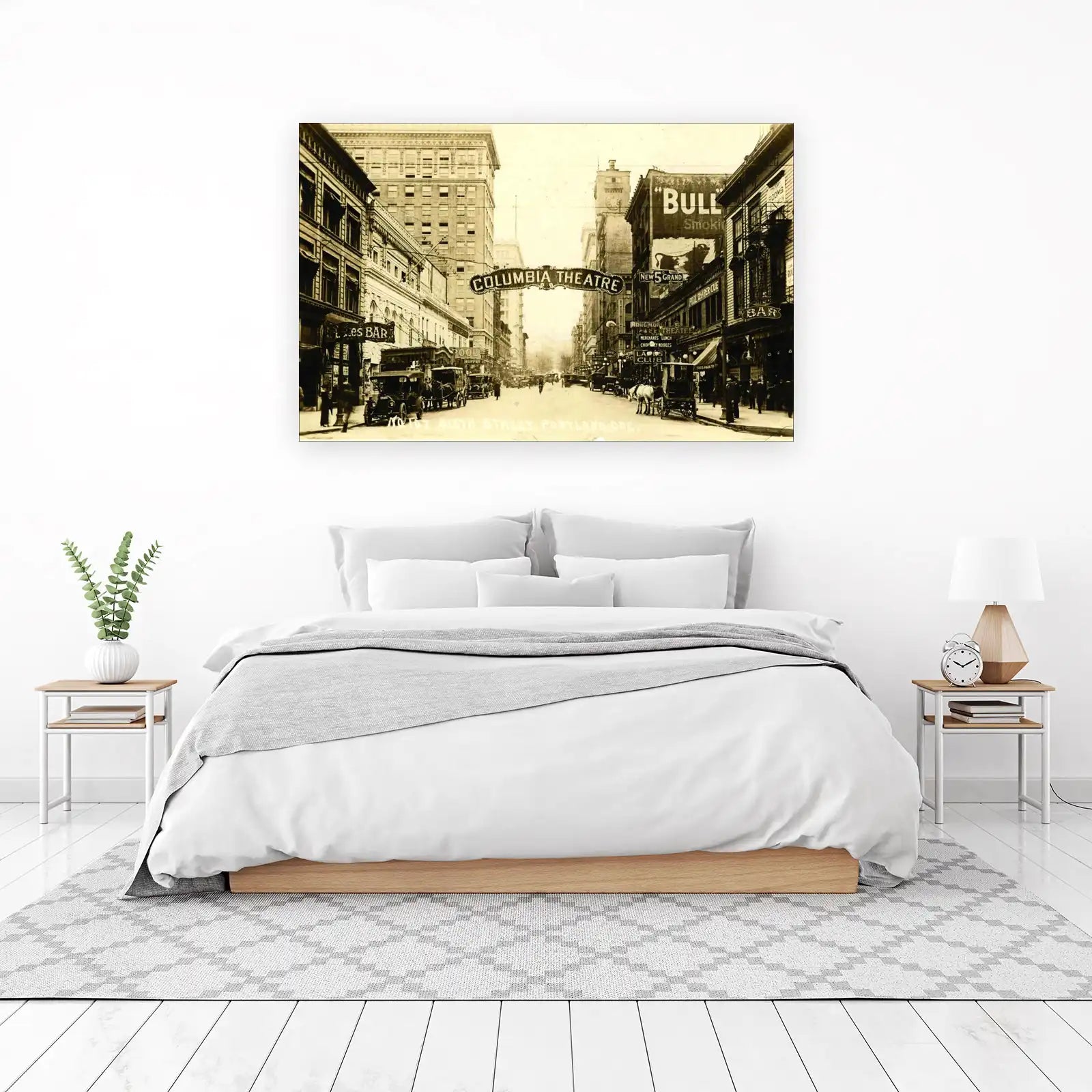 Vintage Columbia Theatre Street Scene Wall Art