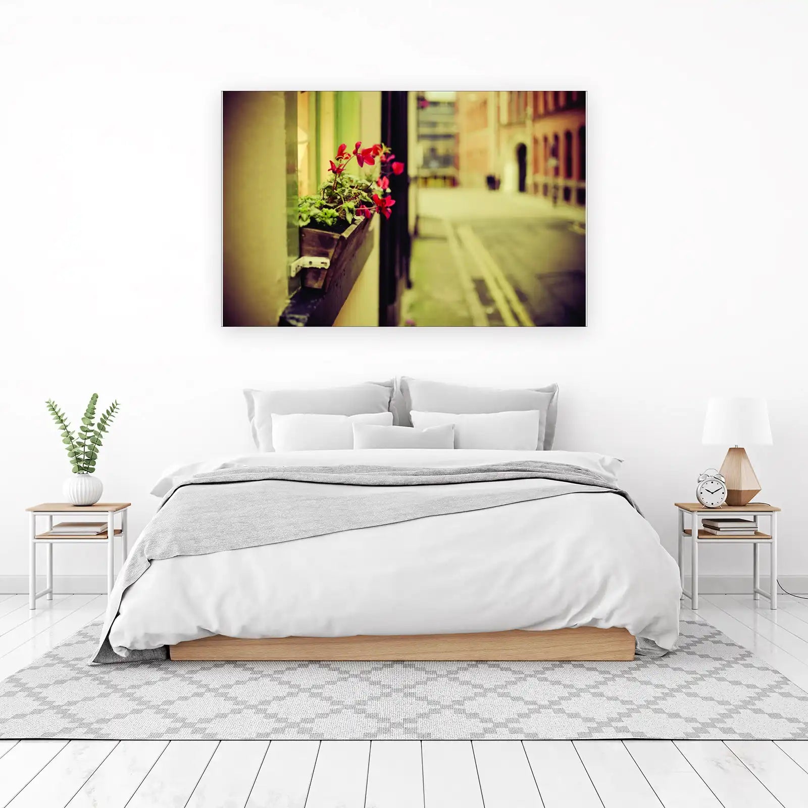 Red Cyclamen Window Box Wall Art