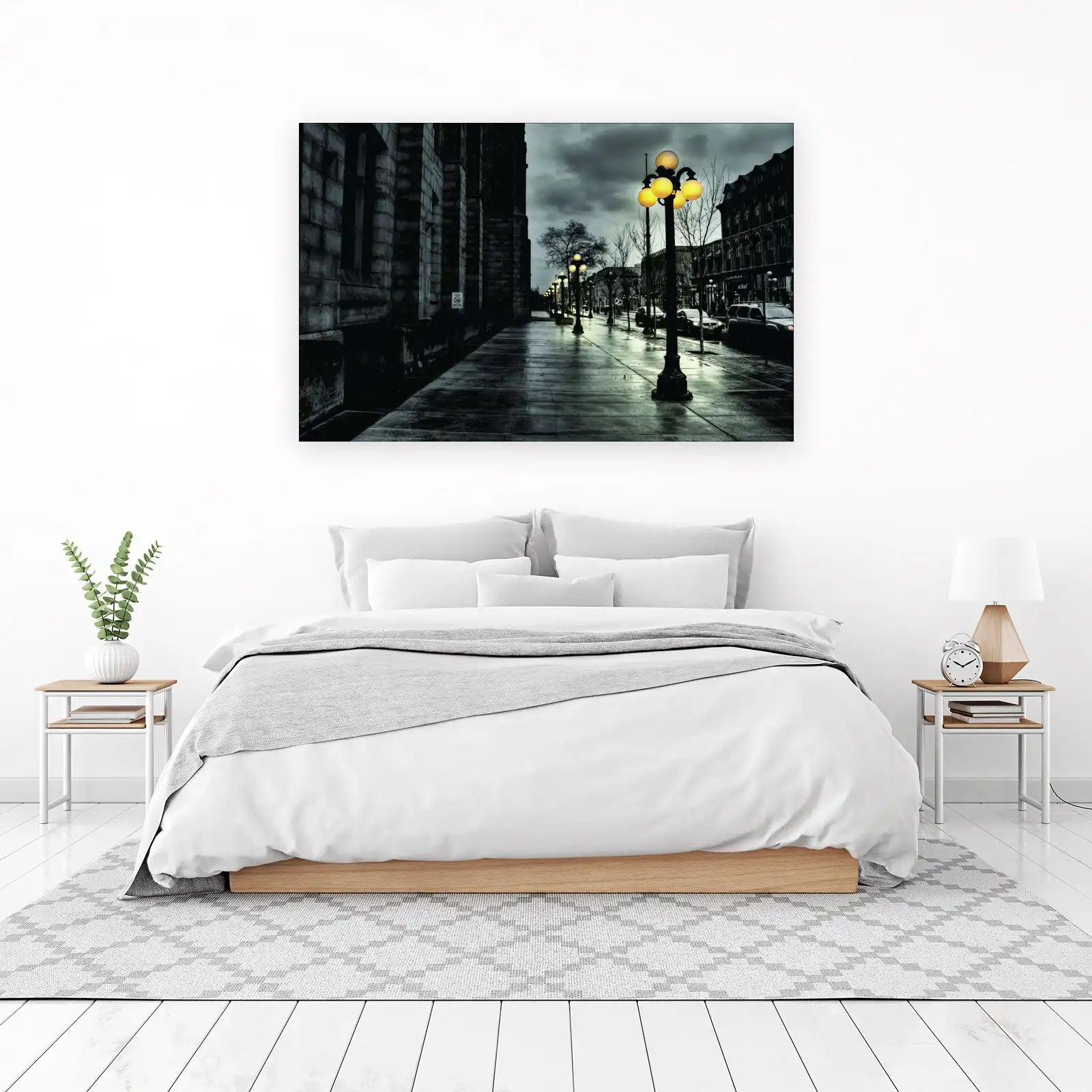 Moody City Streetscape Wall Art