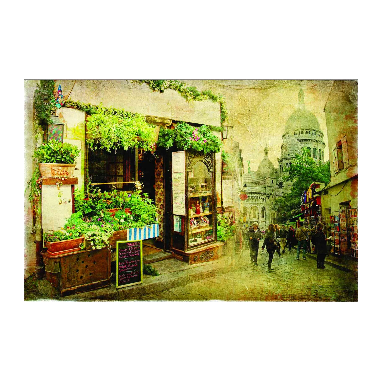 Parisian Cafe & Sacré-Cœur Wall Art