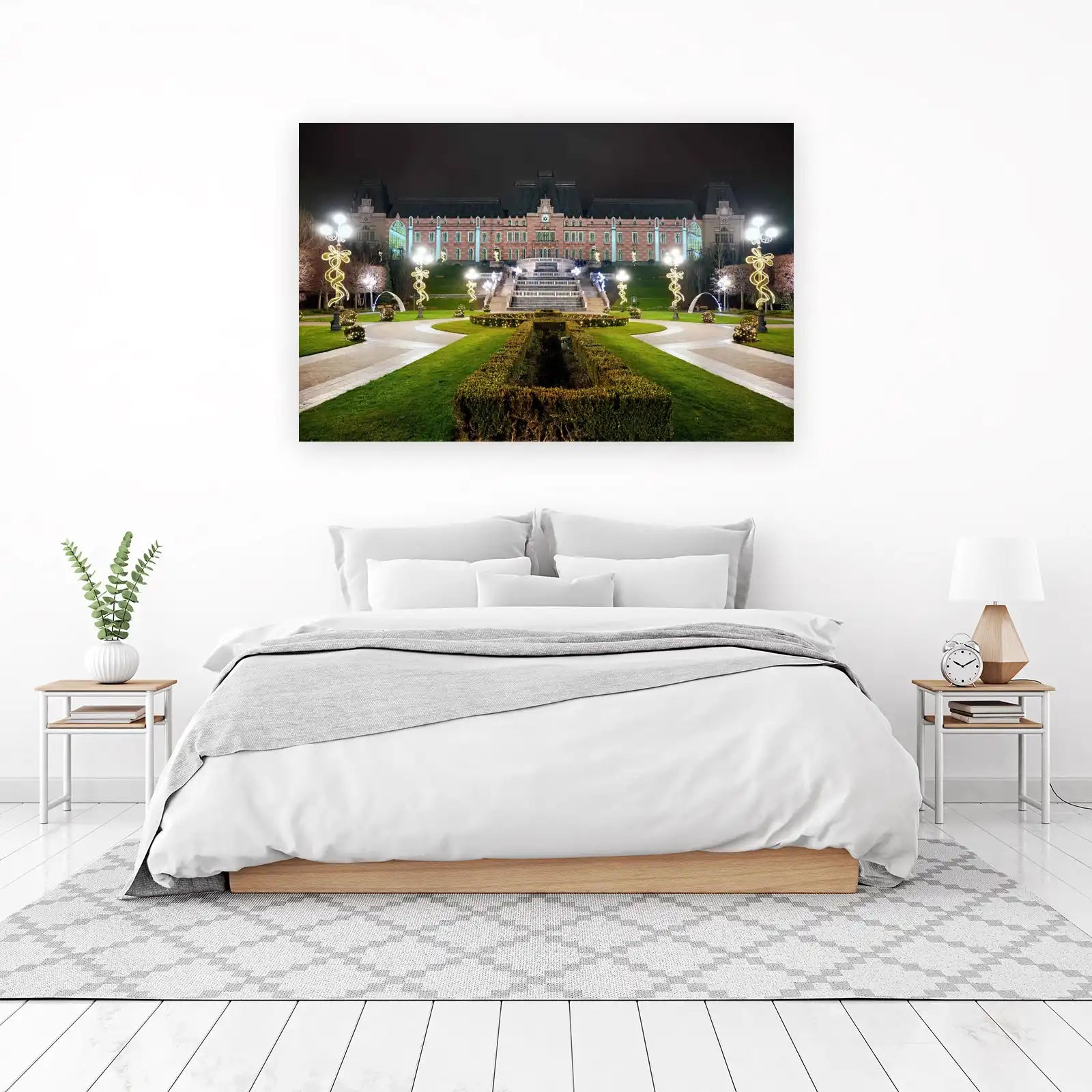 Grand Palace Facade Night Landscape Wall Art