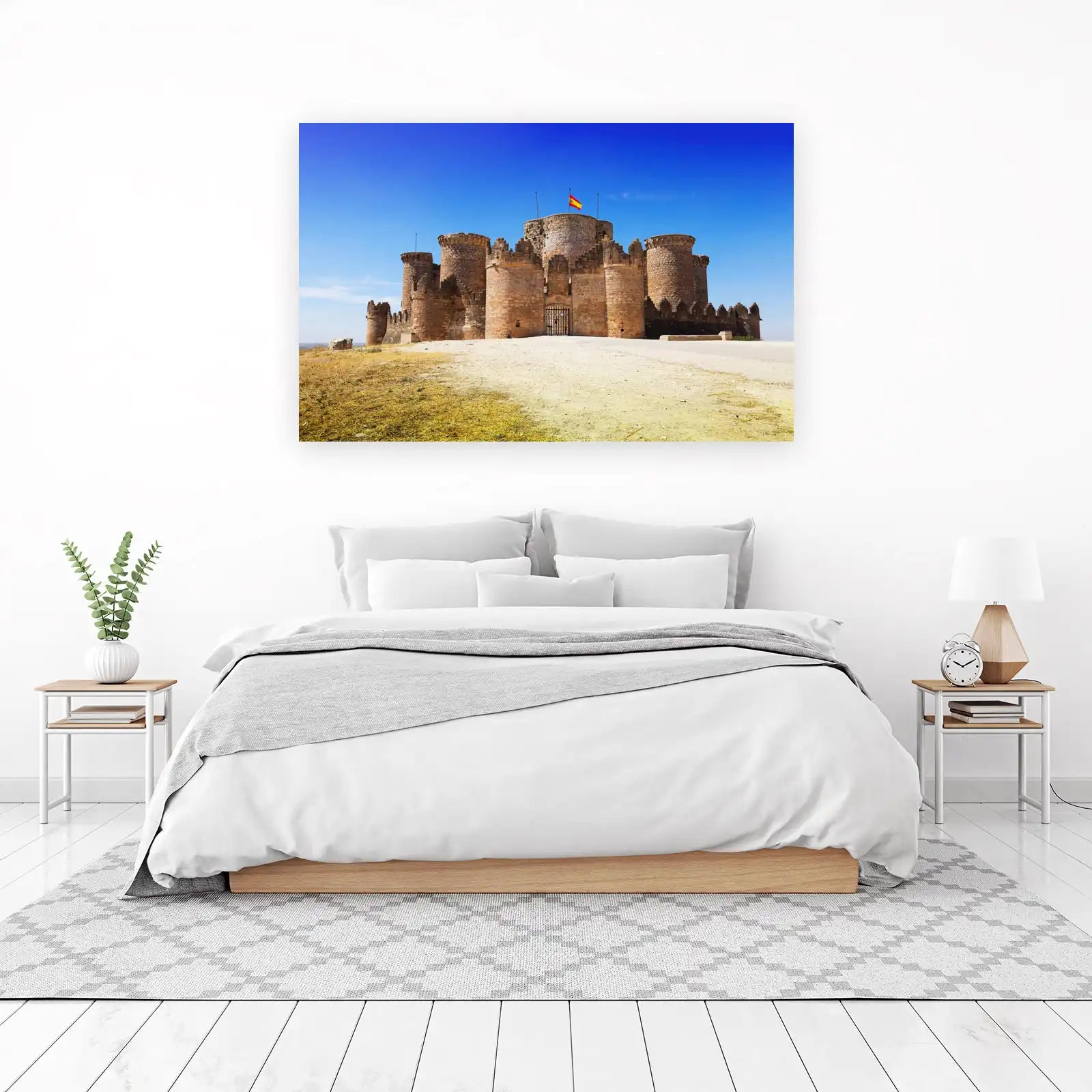Majestic Castle & Spanish Flag Wall Art