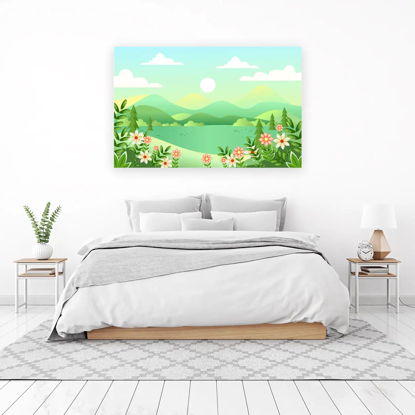 Serene Spring Landscape Wall Art