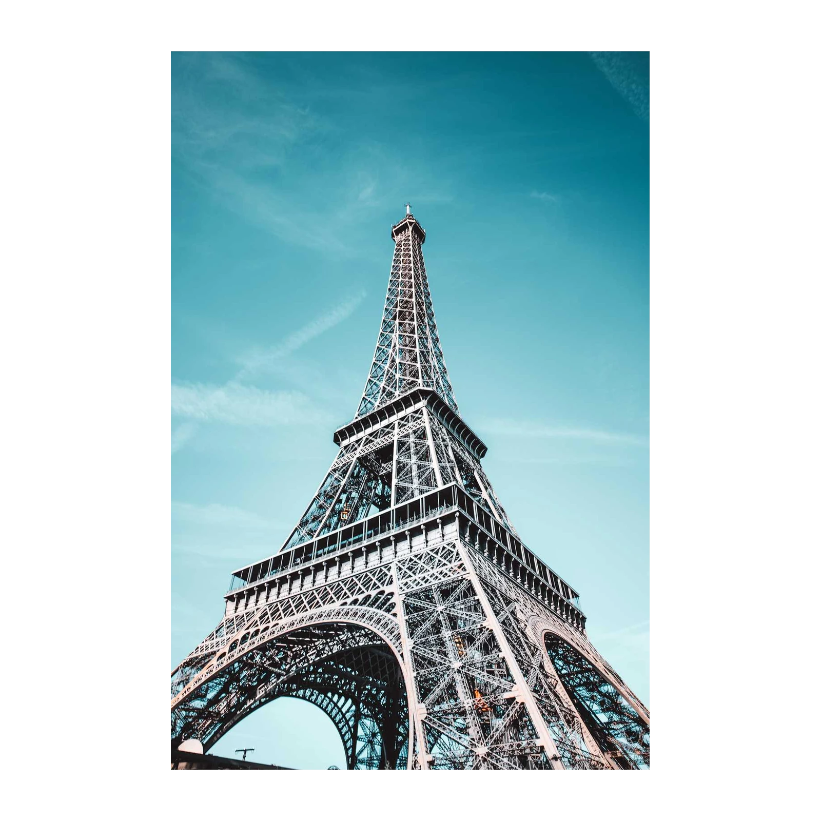 Eiffel Tower Paris Blue Sky Wall Art