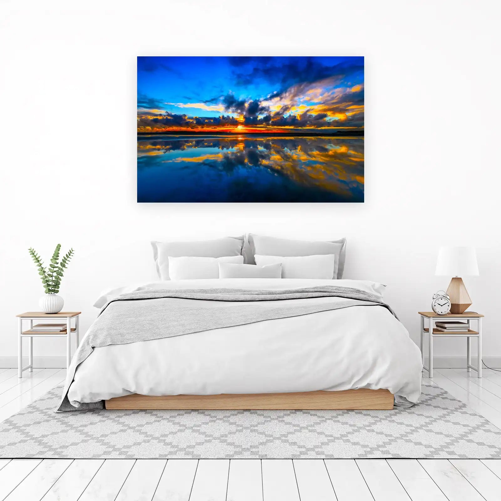 Vibrant Sunset Reflection Wall Art