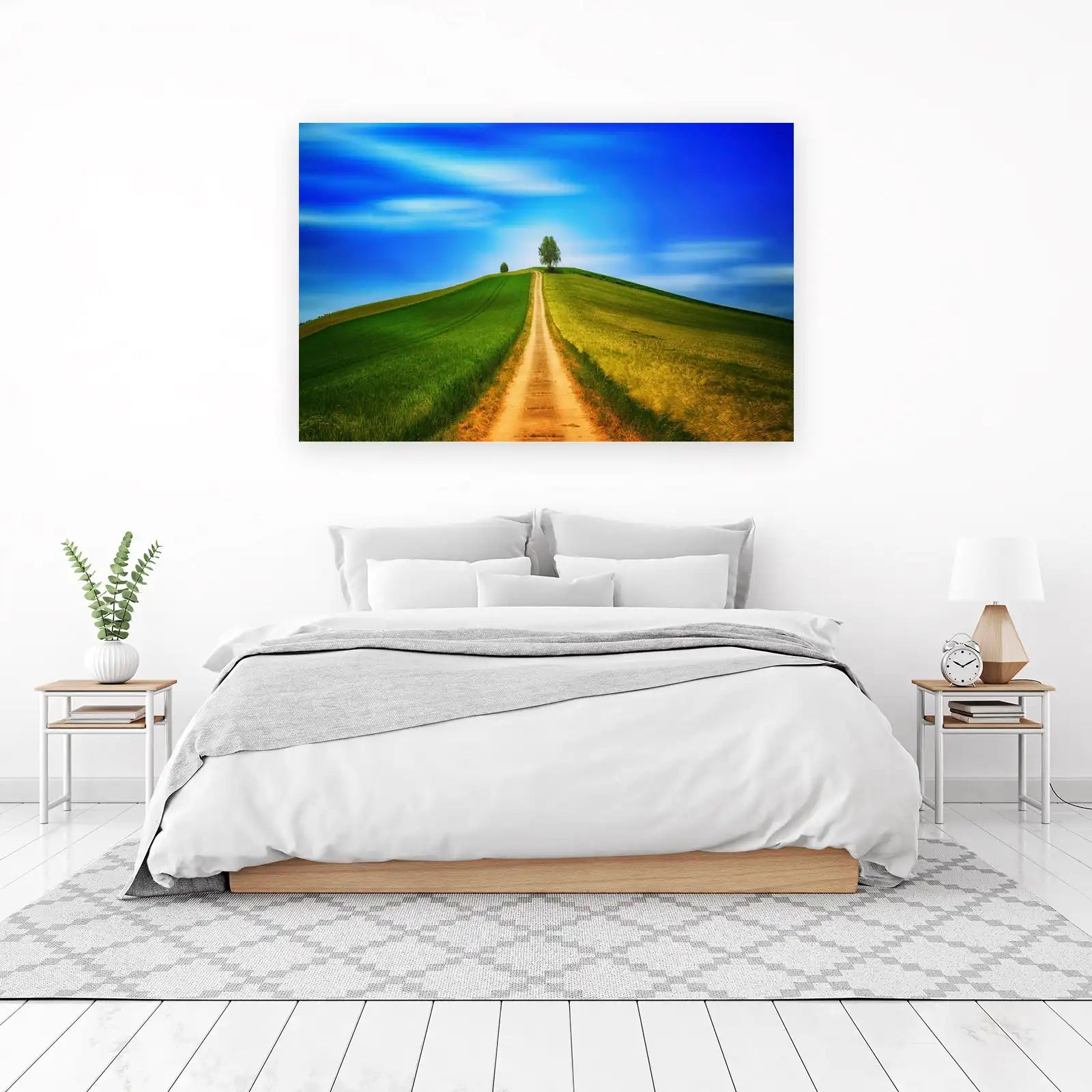 Serene Hilltop Path Landscape Wall Art