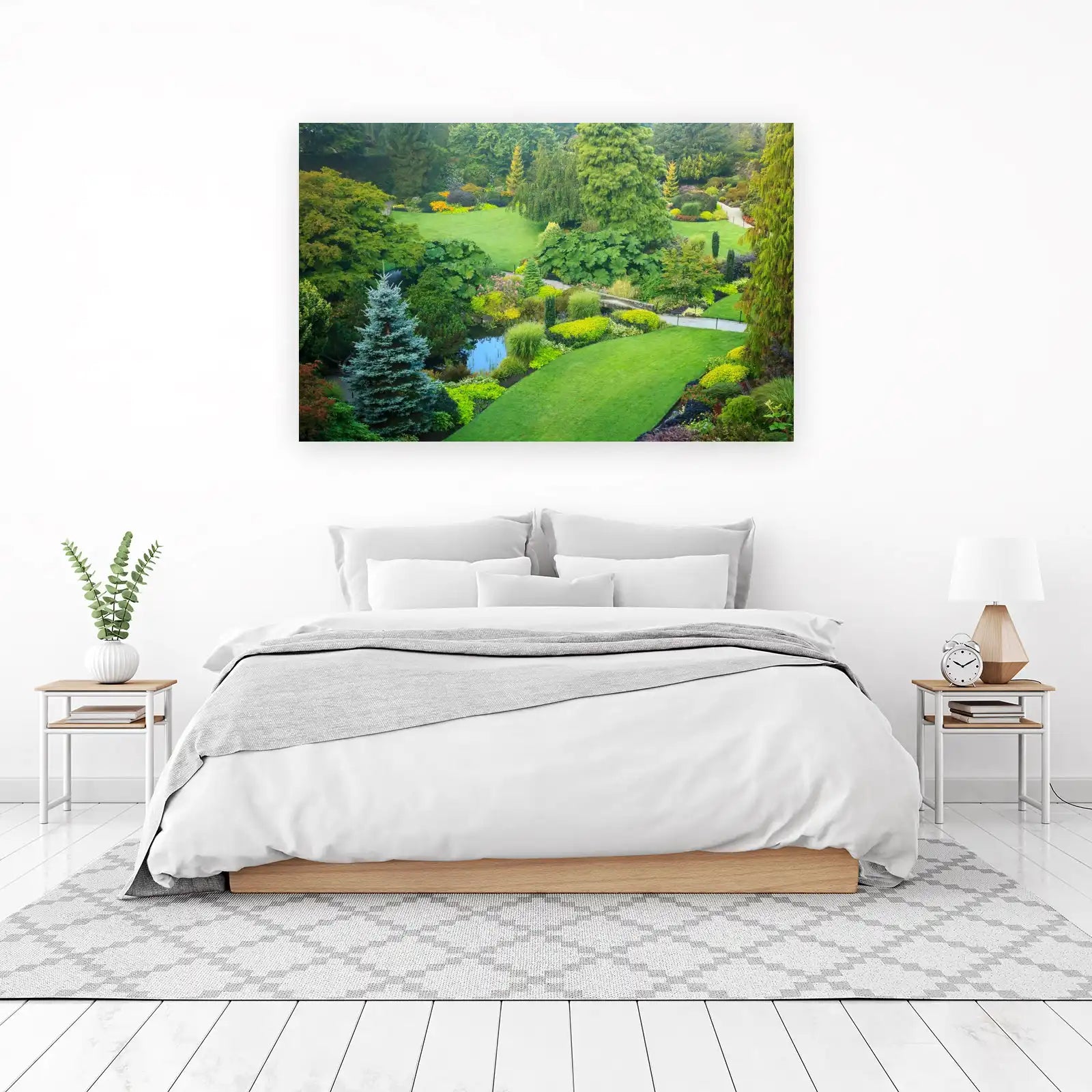 Lush Garden Serenity Landscape Wall Art