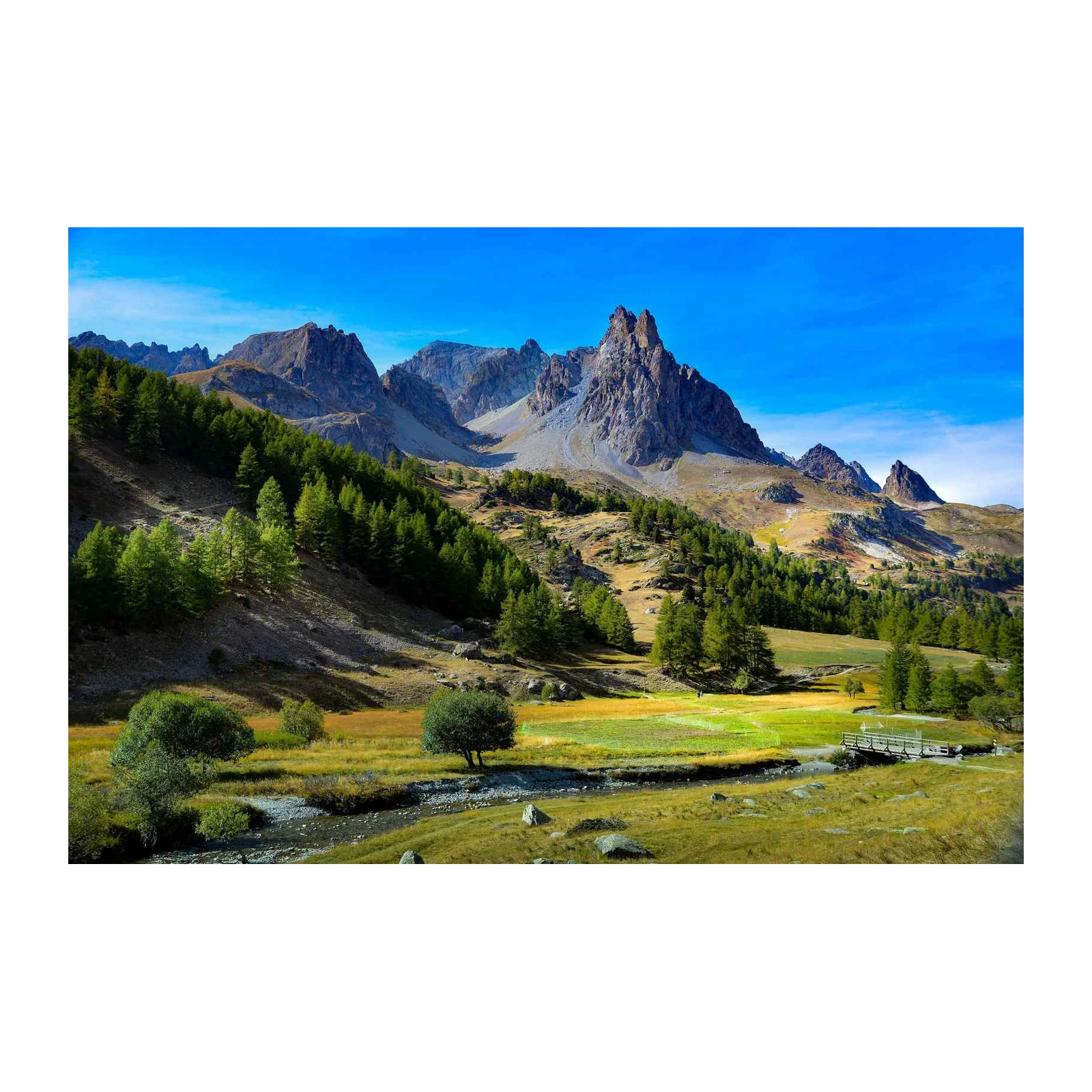 Alpine Peaks Serenity Landscape Wall Art