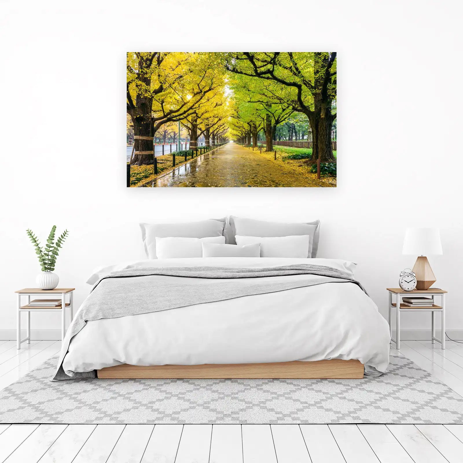 Golden Autumn Path Wall Art