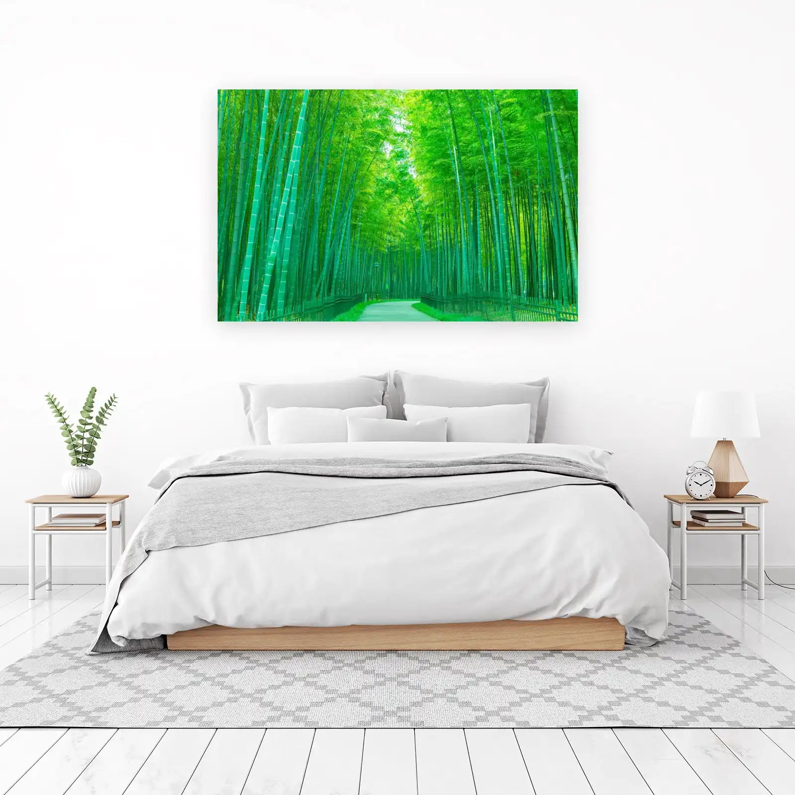 Serene Bamboo Forest Path Wall Art