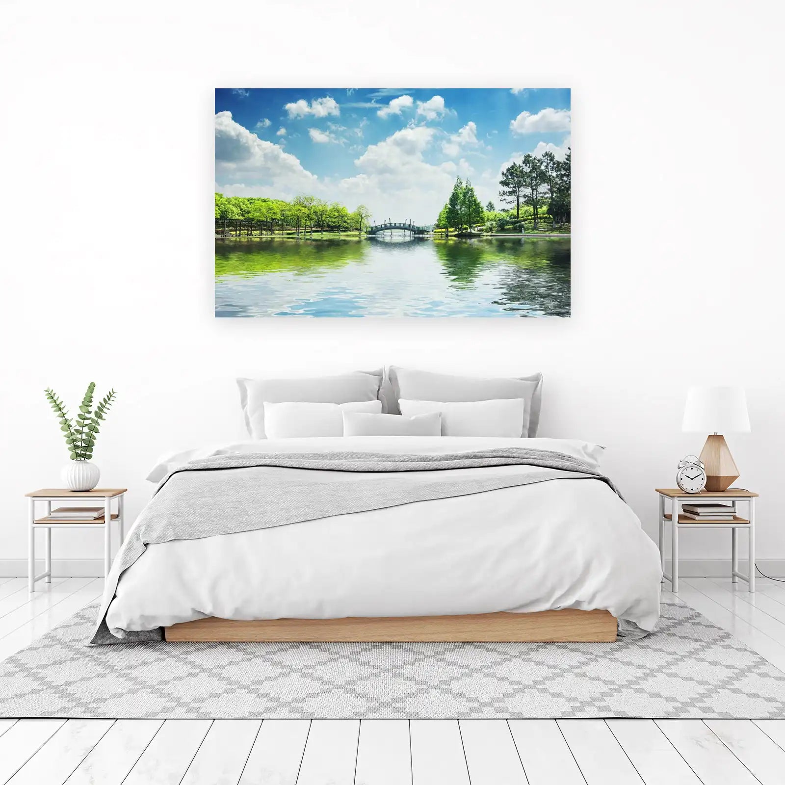 Tranquil Bridge Landscape Wall Art