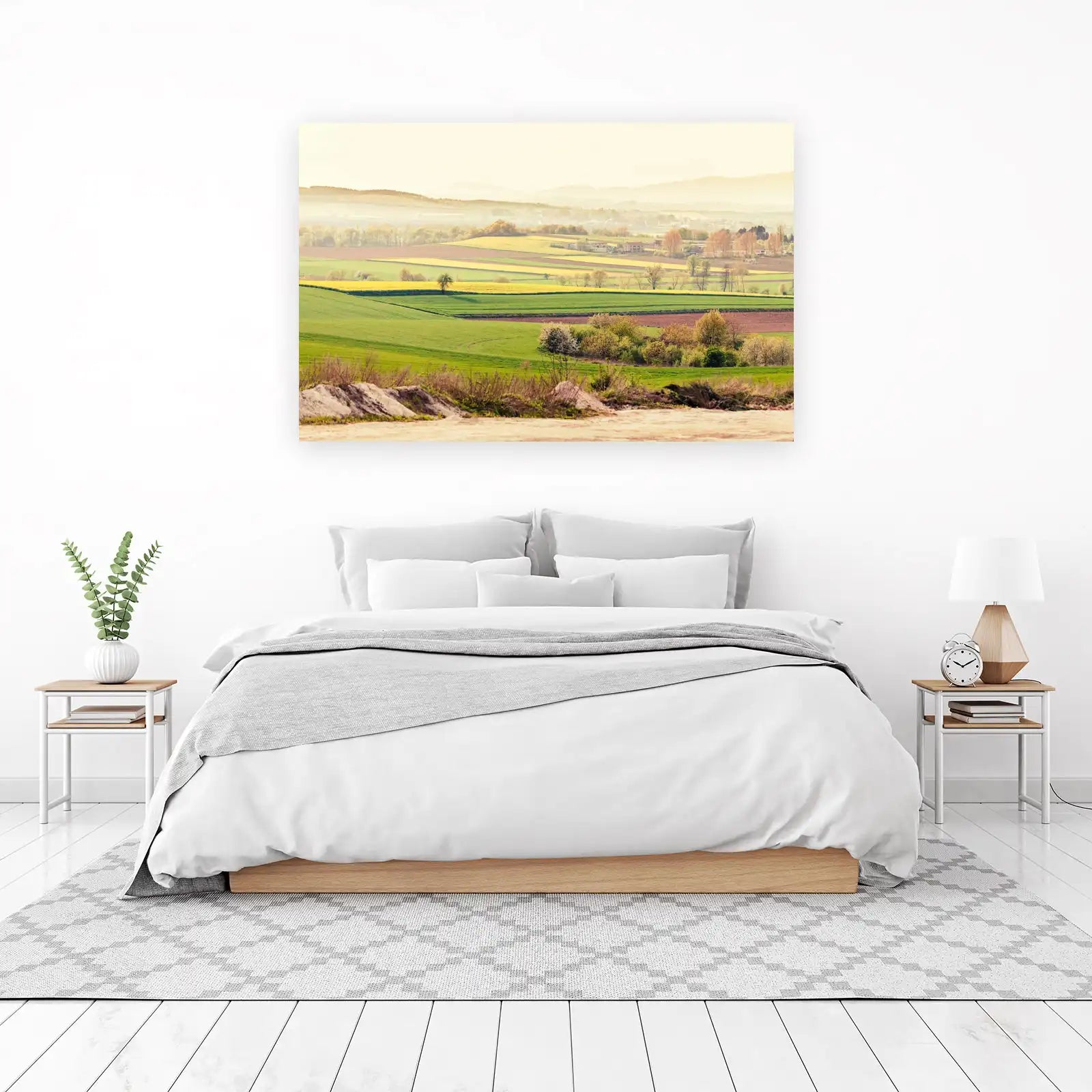 Golden Fields Landscape Wall Art
