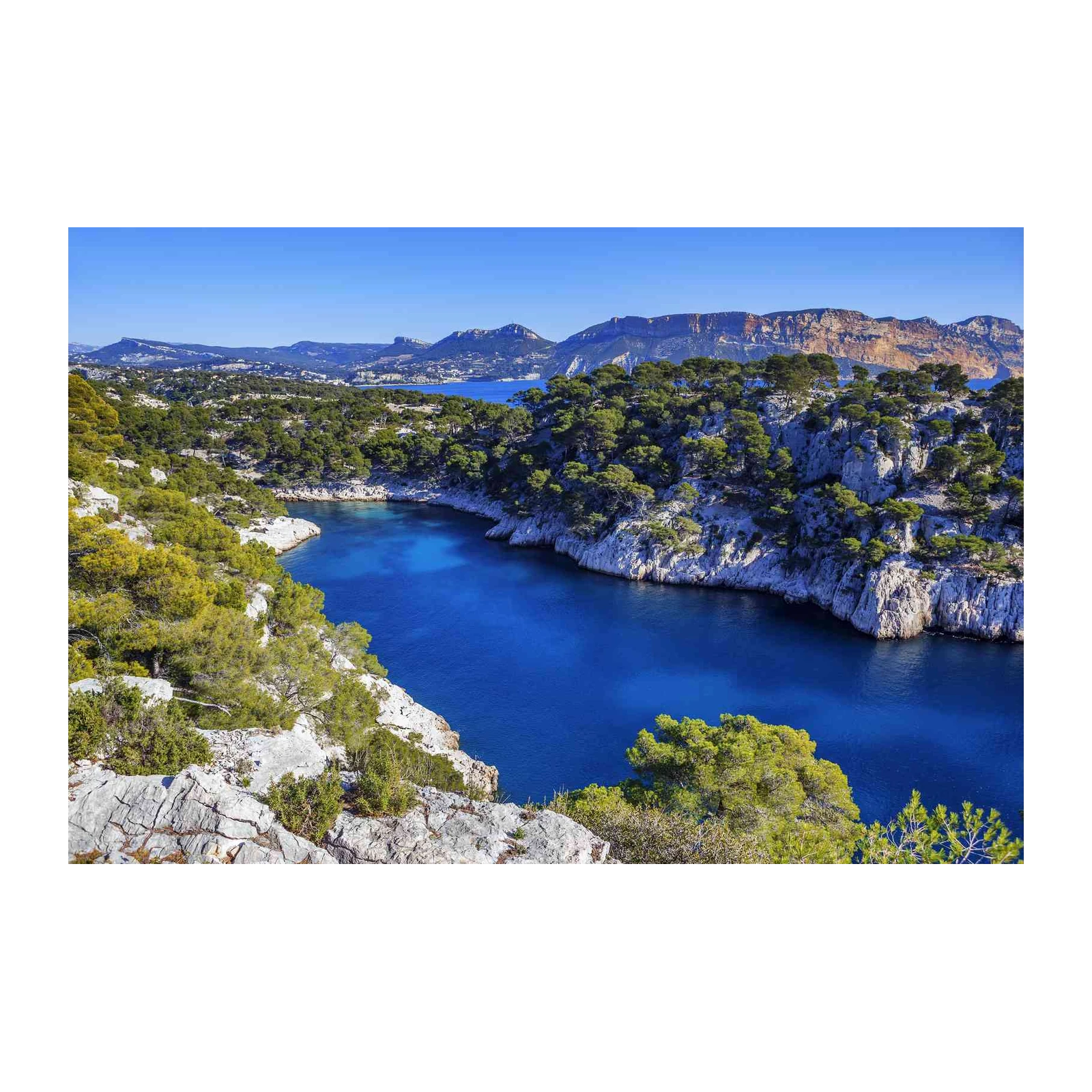 Azure Calanques Coastal Landscape Wall Art