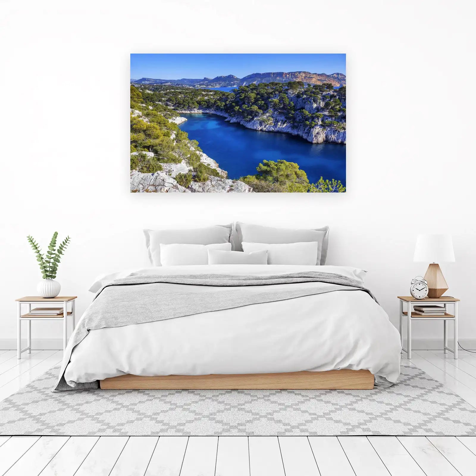 Azure Calanques Coastal Landscape Wall Art