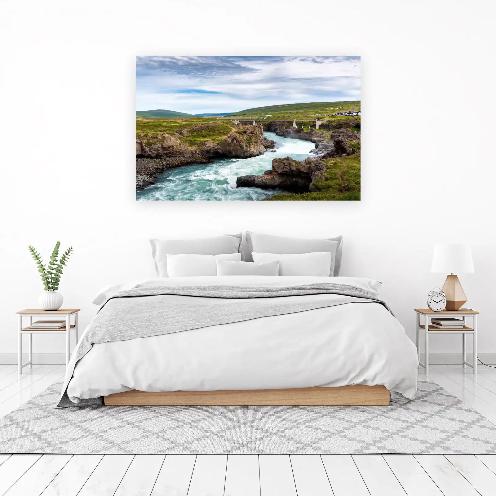 Majestic Waterfall Landscape Wall Art