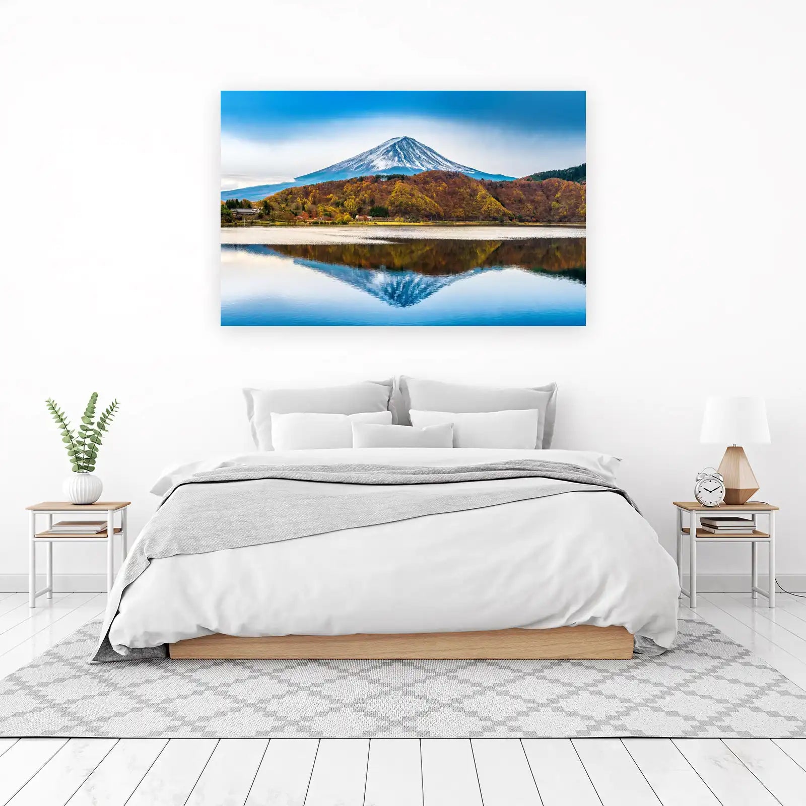 Majestic Mt Fuji Autumn Lake Wall Art