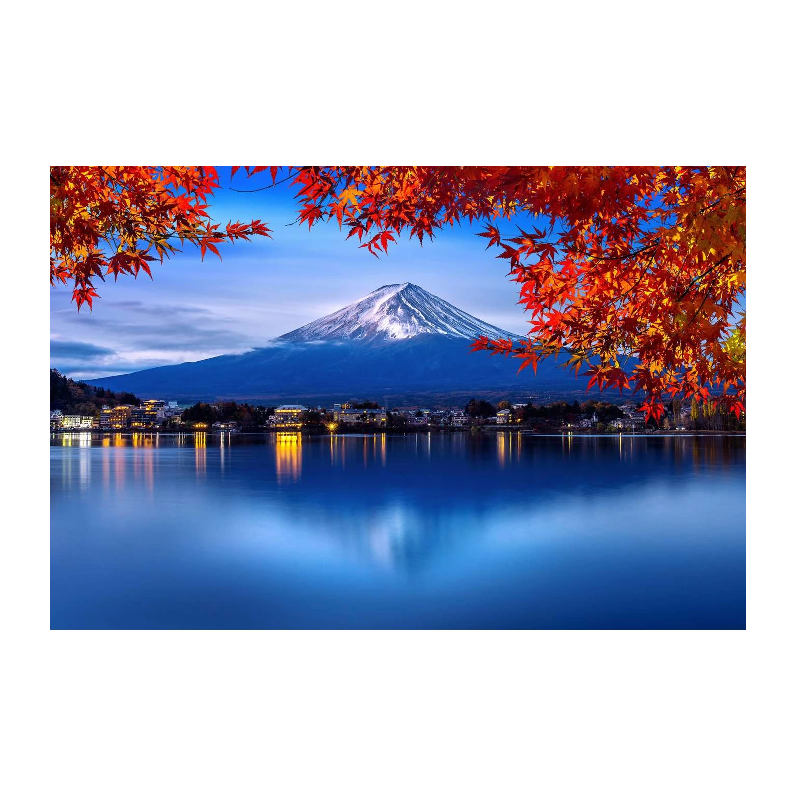 Majestic Fuji Autumn Landscape Wall Art