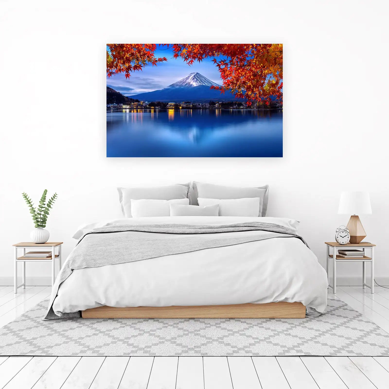 Majestic Fuji Autumn Landscape Wall Art