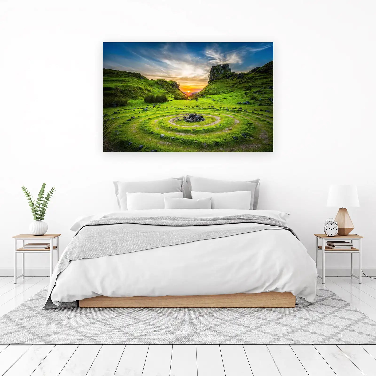 Enchanting Scottish Landscape Sunset Wall Art