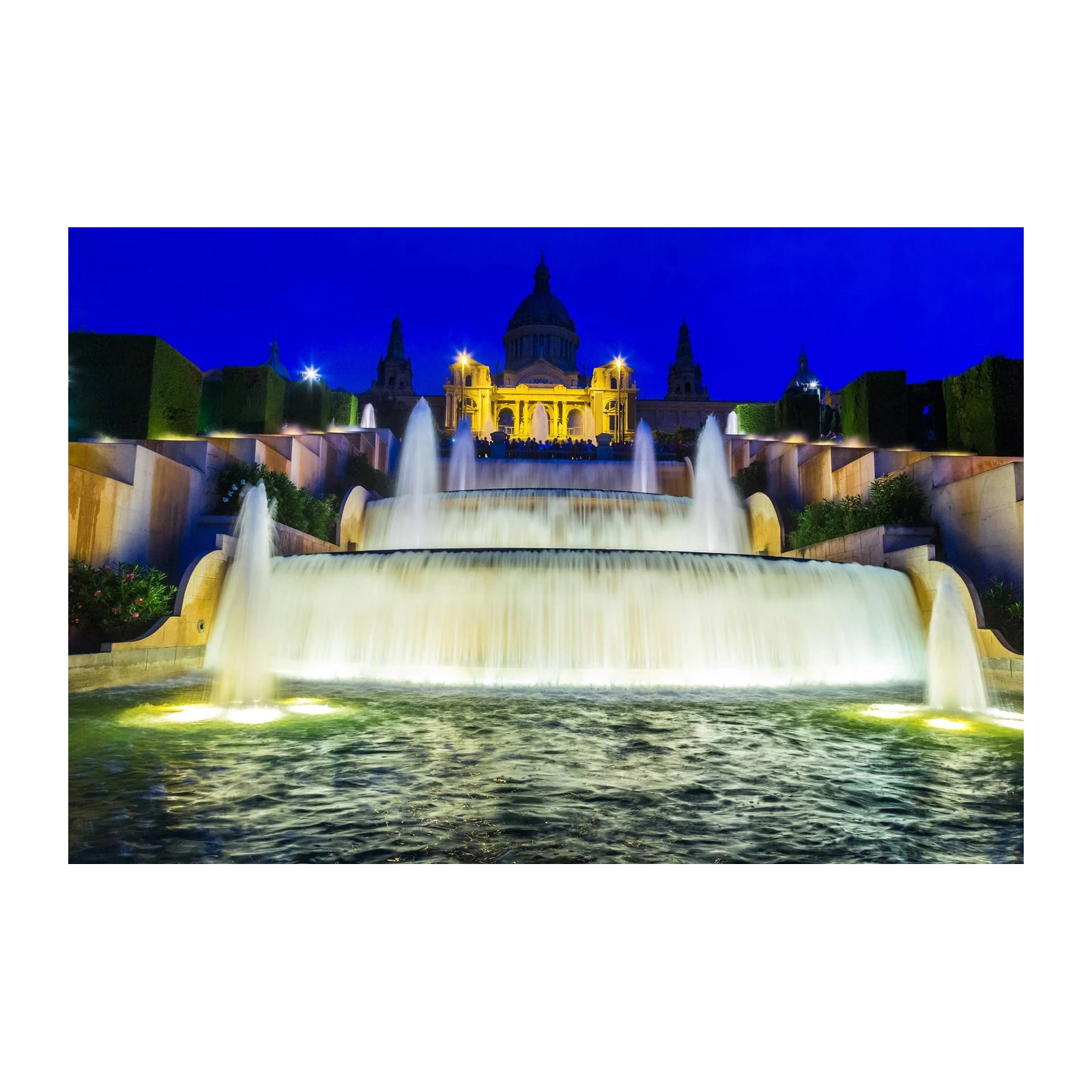Majestic Barcelona Fountain Cascade Wall Art