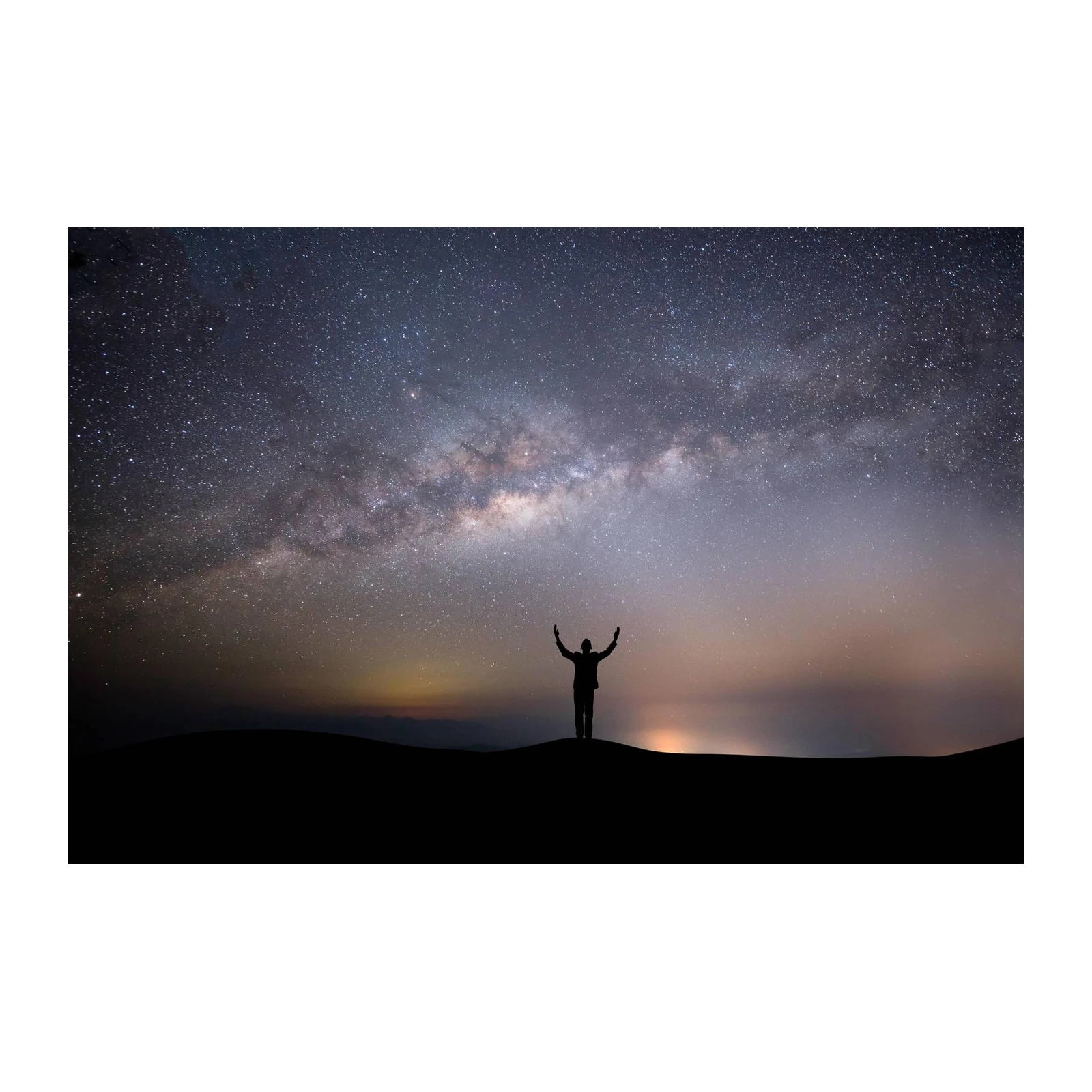 Milky Way Silhouette Wall Art