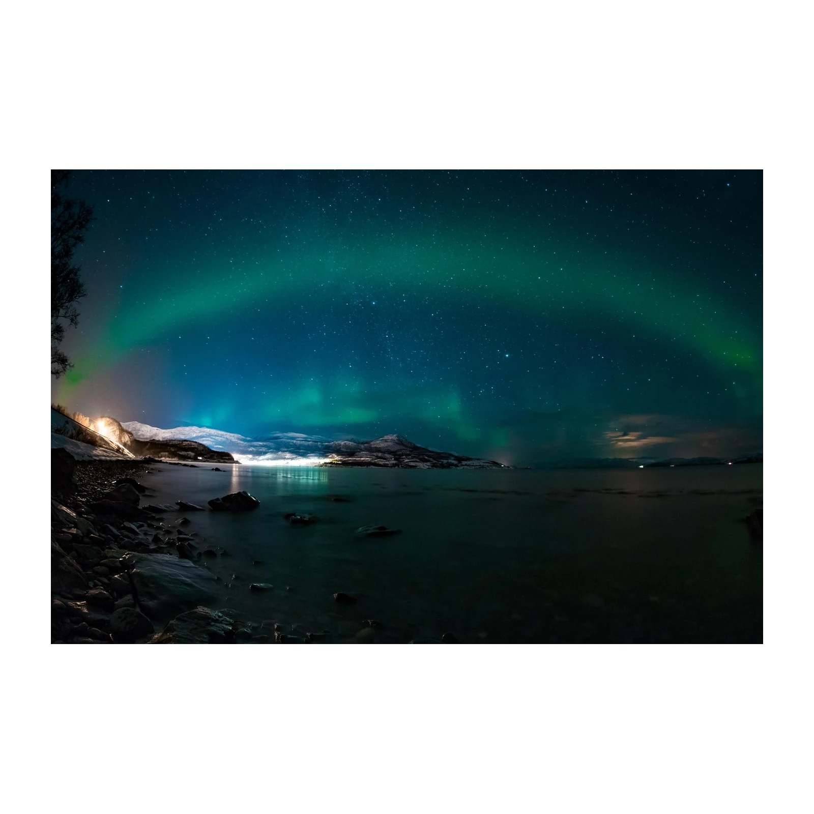 Aurora Borealis Night Sky Wall Art