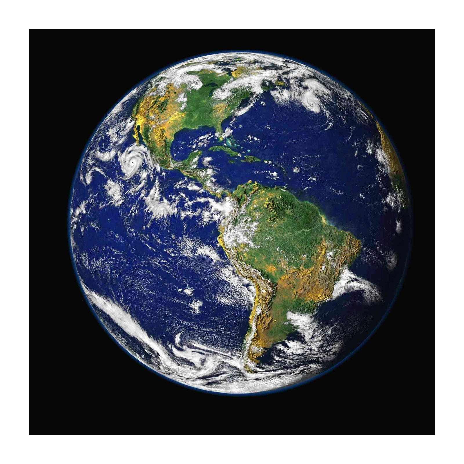 Planet Earth & Hurricane Wall Art
