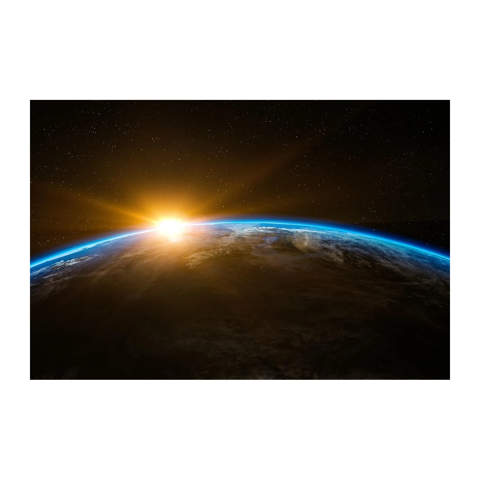 Earth Sunrise Galaxy Wall Art